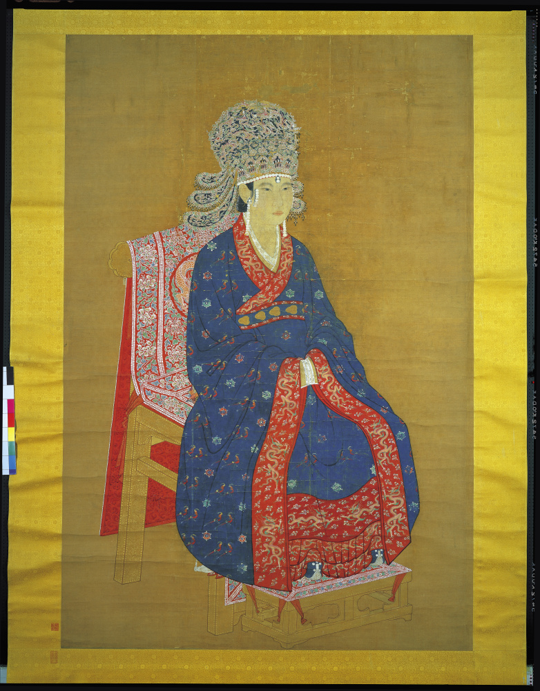 宋 宋神宗后坐像 絹本設色77x60台北故宮博物院
